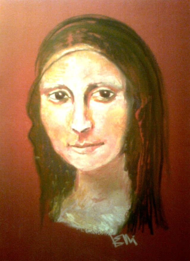 Skąd ten uśmiech?... pastel Elżbiety Kolusz Fot. z archiwum autorek