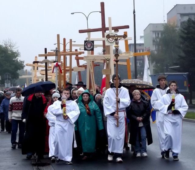 Czoło pielgrzymki Fot. Anna Szopińska