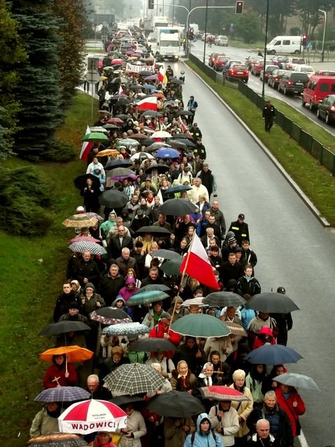 Długa kolumna Fot. Anna Szopińska