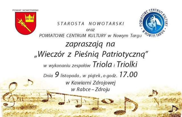 Plakat rabczańskiego Wieczoru 