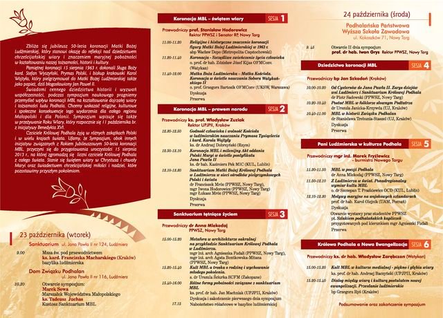 Program Sympozjum