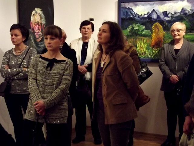 Na wernisażu Fot. Anna Szopińska