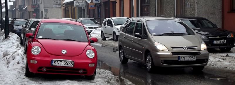 Ciasno nawet na szerokiej ulicy Fot. Anna Szopińska