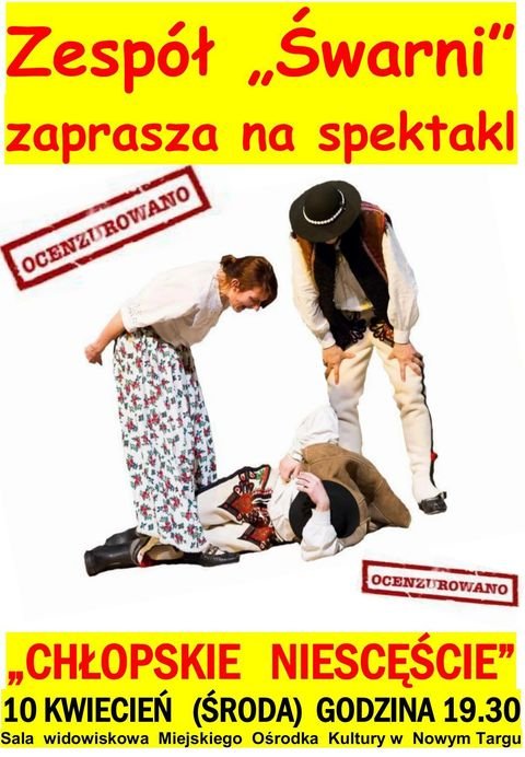 Plakat spektaklu