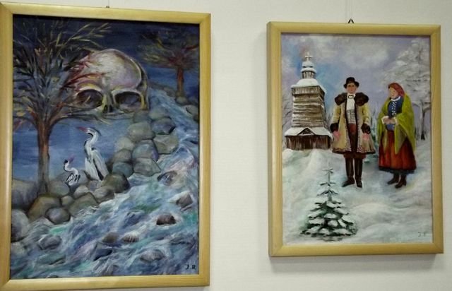 Obrazy Jadwigi Broczkowskiej Fot. Anna Szopińska