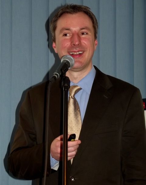 Sympatyczny prelegent - dr Marek Stawski Fot. Anna Szopińska
