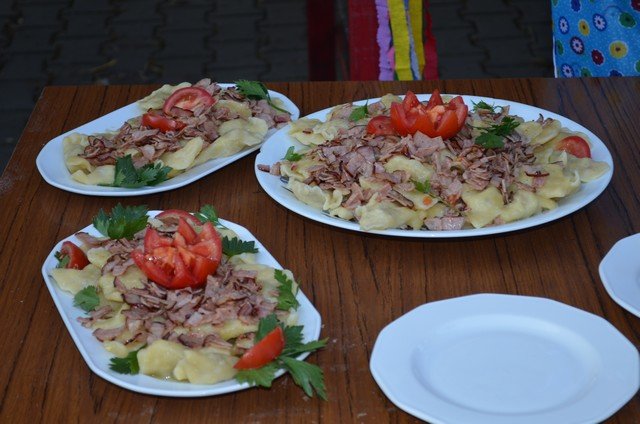 Pierogi wykonane przez KGW Spytkowice fot.a Anna Giżycka