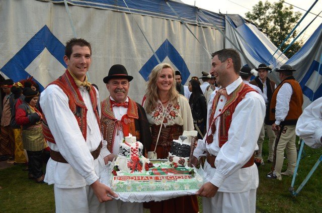 Beata Szkaradzińska z zespołem Bosiljak z Chorwacji fot. Anna Giżycka
