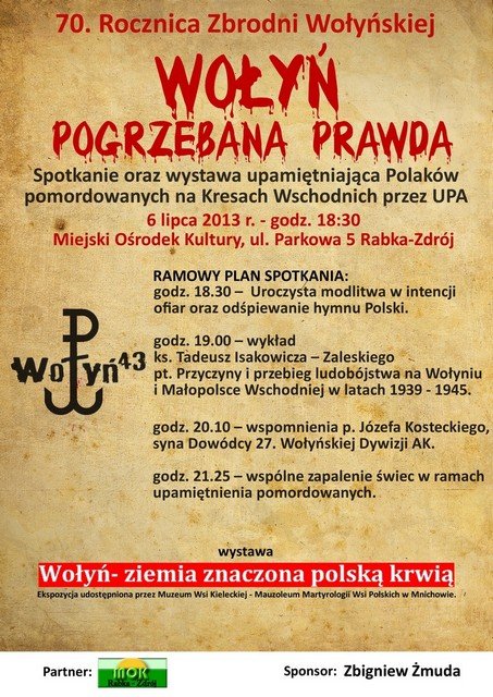 plakat wołyń