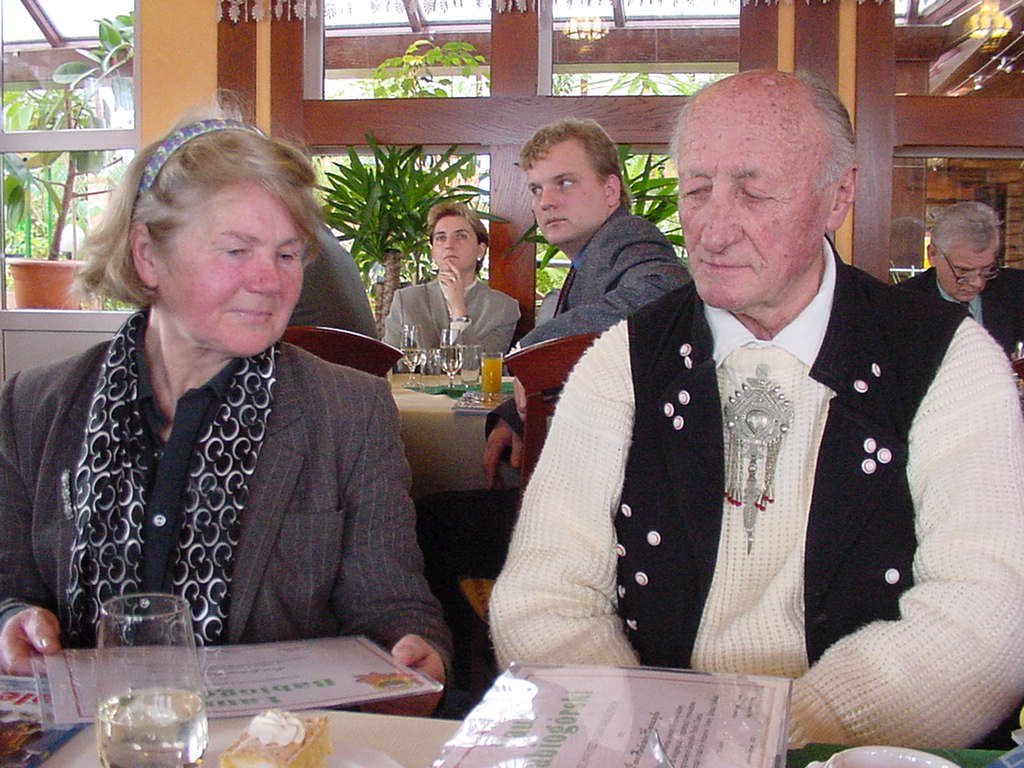 Jadwiga Pilch z Andrzejem Haniaczykiem 2003 rok. fot. Beata Szkaradzińska