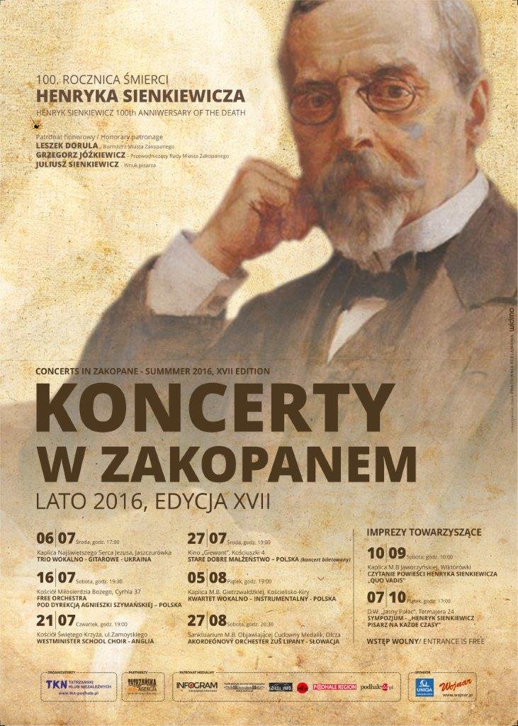 SIENKIEWICZ plakat koncertowy